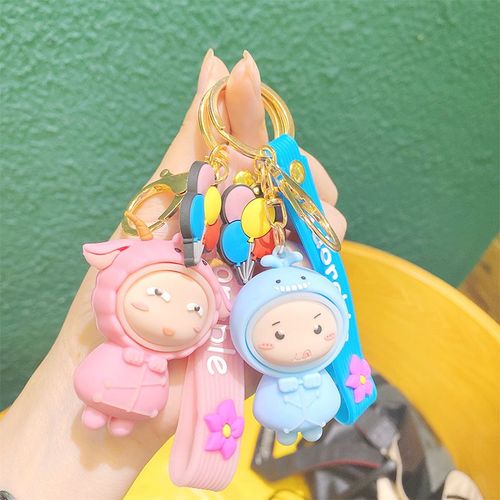 2pcs Poupée Lumineuse Porte-Clés Poupée Licorne Lumineuse Production De Pendentif De Sac De Voiture Pour Hommes Et Femmes