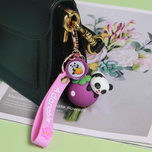 2pcs Fruit Panda Clé Pendentif Poupée Couple Sac Pendentif Achat