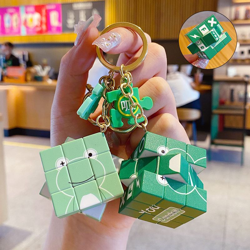 2pcs Grenouille Puzzle Troisime Ordre Rubik's Cube Porte-Cl... - 3