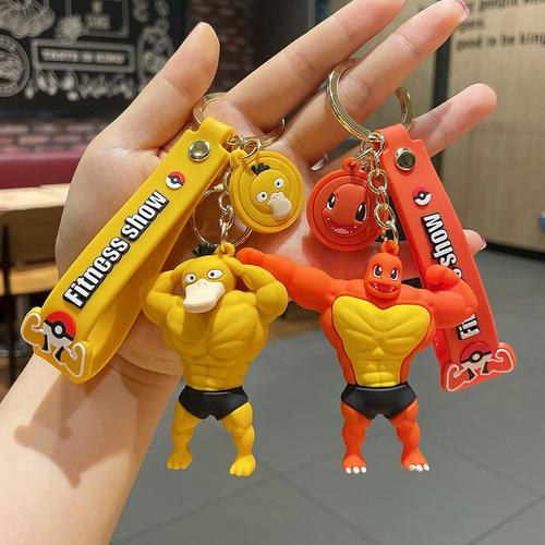 2pcs Pendentif Pikachu Porte-clés poupée Pokémon Pendentif sac Pokémon