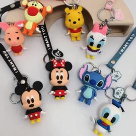 Disney-Porte-clés en peluche Stitch pour fille, pendentif de sac