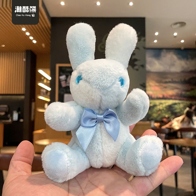 2pcs Porte-Cls Lapin Poupe Pendentif Peluche Poupe Penden...