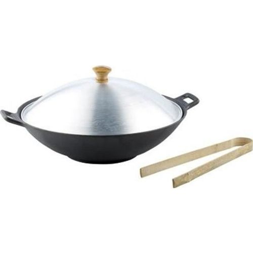 Wok En Fonte - Diamètre 37 Cm