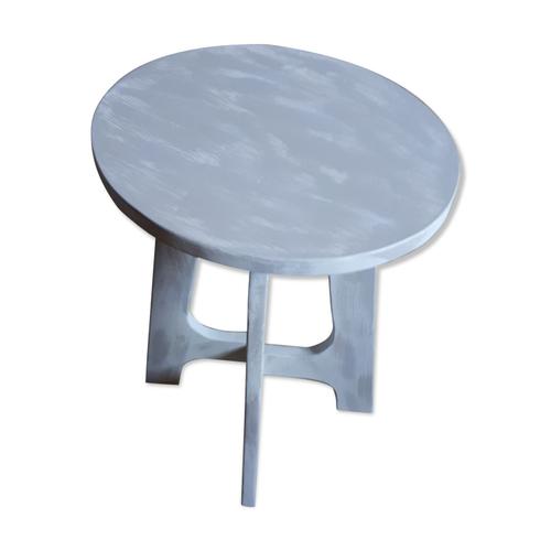 Tabouret Ovale Gris