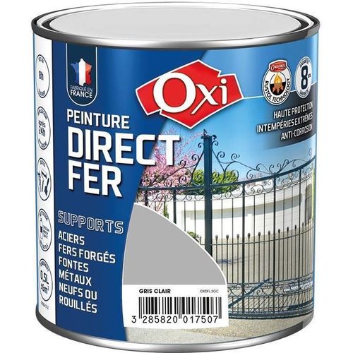 PEINTURE DIRECT FER GRIS CLAIR RAL 7035 0.5L