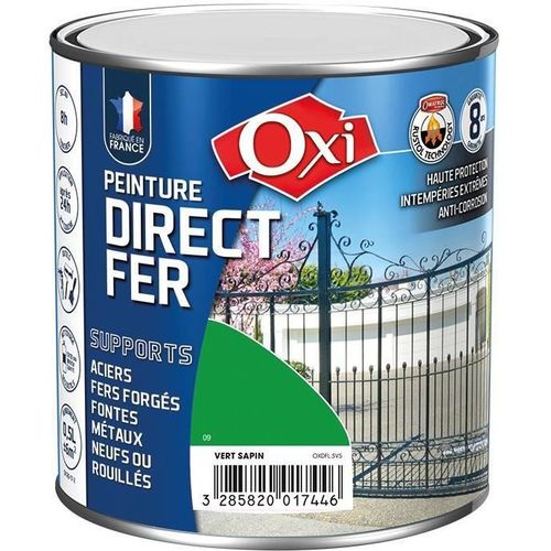 PEINTURE DIRECT FER VERT SAPIN RAL 6009 0.5L