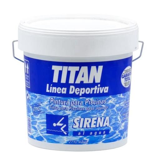 Titan - Titan Piscines Sirena à l' Eau 4 L - Peinture Piscines Titan:Bleu 2,710