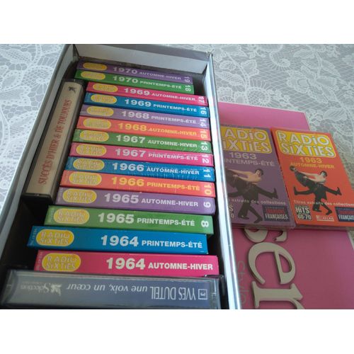 Vends Cassettes Audio "Radio Sixties" De 1963 À 1970 16 Cassettes