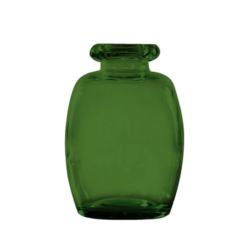 VASE VERRE 11.5X16CM VERT OLIVE