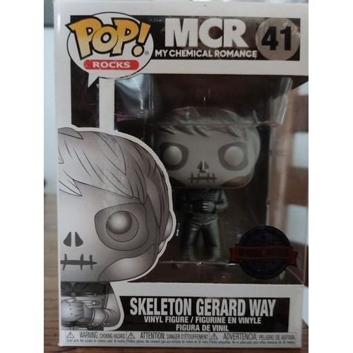 Funko Pop Rocks Mcr 41 Skeleton Gerard Way Special Edition