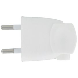 Fiche plastique 2P-6 A - Mâle Blanc