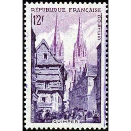 Timbre France 1954 Oblitéré -Quimper - 12f Yt979