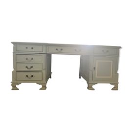 Bureau En Bois Massif Gris