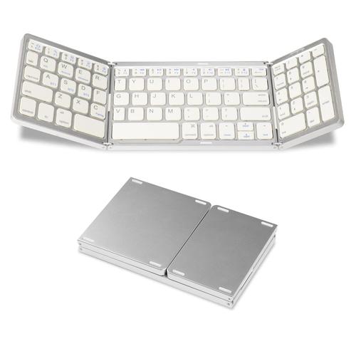 Mini-clavier QWERTY bluetooth portable et pliable compatible  iOS/Android/Windows