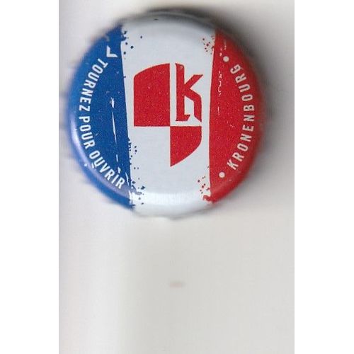 Capsule De Bière Kronenbourg - Bleu - Blanc - Rouge -