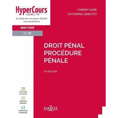 Droit Pénal, Droit Privé L1-M2 - Procédure Pénale