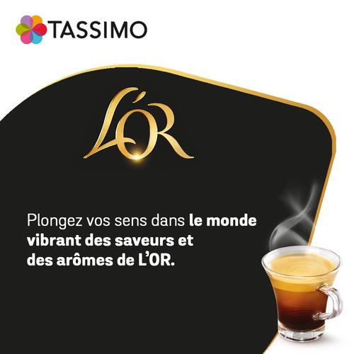 Tassimo L'OR Café Long Intense lot de 5 paquets de 16 dosettes de café