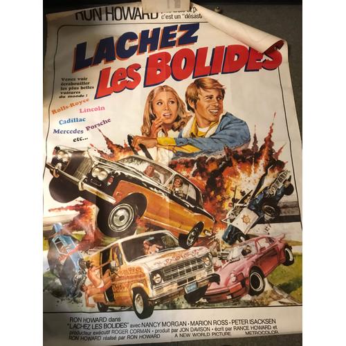 Lachez Les Bolides - Grand Theft Auto - Ron Howard - Marion Ross - 1977 - Affiche De Cinema Pliee 120x160 Cm