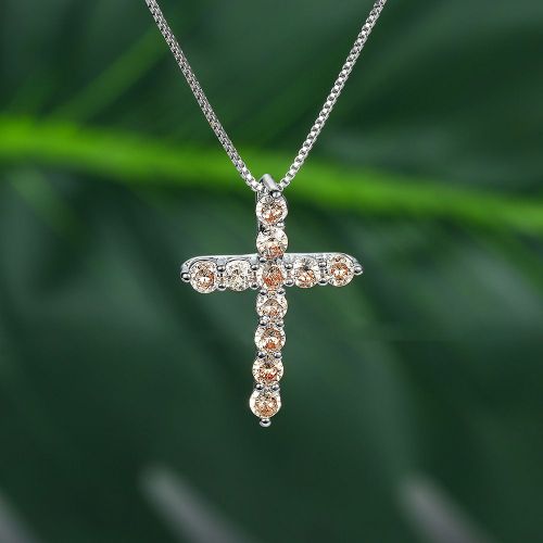 Pendentif En Diamant Vert Olive Platine Pour Femmes Lfv1064