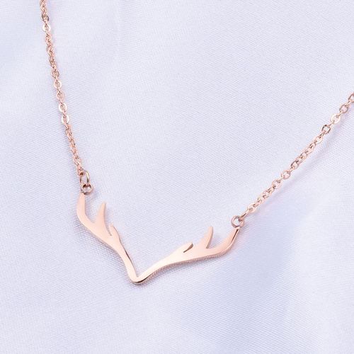 Votre Collier, Vos Bois Et Vos Chaînes Sont Décorés D'or Rose Lfv1795