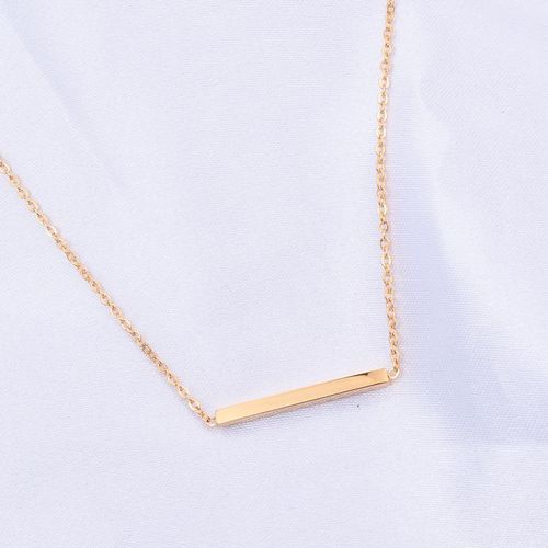 Collier En Or Rose, Chaîne Transversale En Or Coloré, Allumettes Pour Femmes Lfv1881
