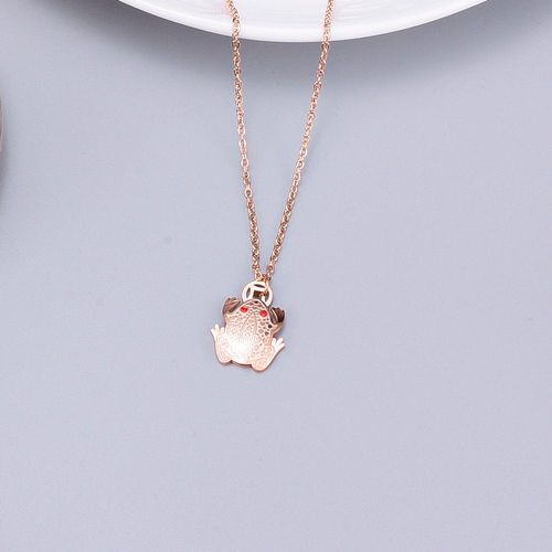 Argent Crapaud Or Rose Or Collier Crapaud Chaîne Femme Lfv2338