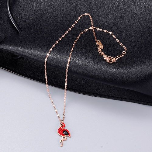 Collier D'oiseau De Feu Plaqué Diamant Lfv2448