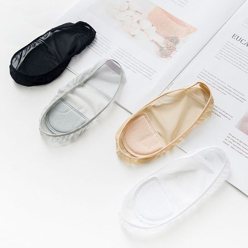 Chaussettes Légères En Silicone Antidérapantes Pour Femmes, En Maille De Soie De Glace Invisible, Respirantes, Pour Femmes[5 Paires Au Hasard]