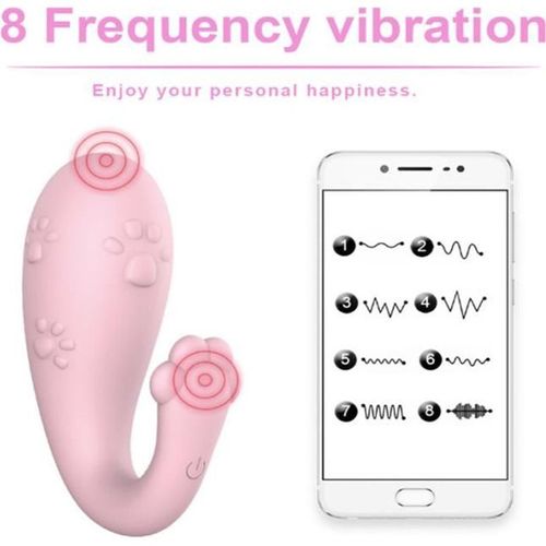 Vibromasseur Connecté Sans Fil Avec Télécommande-Smart App Vibration Télécommande- ¿Uf Massant-Sextoy