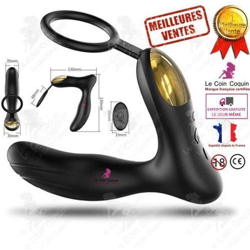 Vibromasseur Anal Homme Prostate Électrique Puissant Télécommande Sex Toy Réaliste Sans Fil Batterie Imperméable Plaisir Sexuel