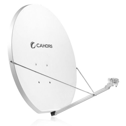 Parabole fibre SMC 120 cm + Monture fixe Az / El Acier galvanisé - Cahors - Gain 41,3 dB, 10,7 - 12,75 GHz