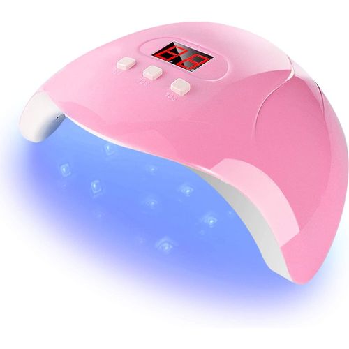 Lampe Uv Ongles Gel, 54w Uv Led Séchoir À Ongles Professionnel Automatique, Séchage Rapide 3 Minuterie,Lcd Ecran,Pour Vernis Semi Permanent Gel Vernis, Machine Ongle Gel Pour Toutes Les Gel Vernis 