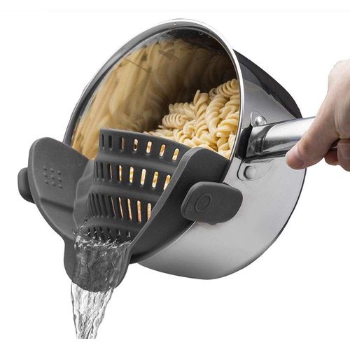Passoire De Cuisine Silicone Suspendue Tamis La Farine En Acier Inox Avec Poignée Mailles Fine Pour Poudre Pâtisserie Égoutter Nouille Riz Passer Sauces Filtrer Sur Bol Bassin Manche Pour (Vert)