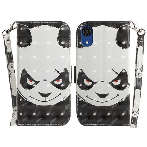 Saturcase Coque Pour Samsung Galaxy A03 Core, Beau 3d Motif Pu Cuir Magnétique Flip Portefeuille Support Porte-Carte Protecteur Housse Étui Avec Dragonne Pour Samsung Galaxy A03 Core (Td-3)