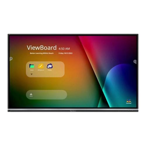 ViewSonic ViewBoard IFP7550-5 - Classe de diagonale 75" IFP50 Series écran LCD rétro-éclairé par LED - signalétique numérique interactive - avec écran tactile (multi-touch) / capacité PC en...