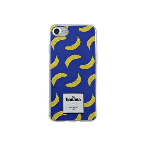 Coque Semi-Rigide Bleue Bananes Pour Iphone Se (2020)/8/7