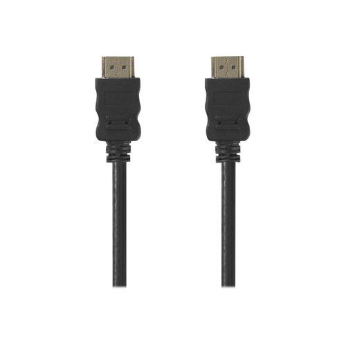 Nedis - Câble HDMI avec Ethernet - HDMI mâle pour HDMI mâle - 5 m - blindé - noir - rond