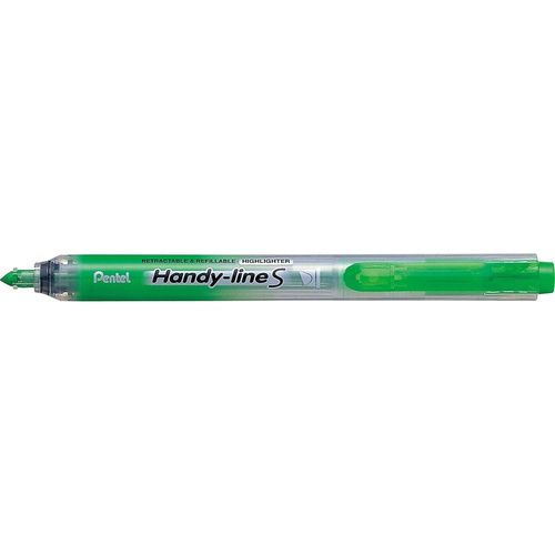 Pentel Surligneur Handy-Line S Rétractable/Rechargeable Vert Clair
