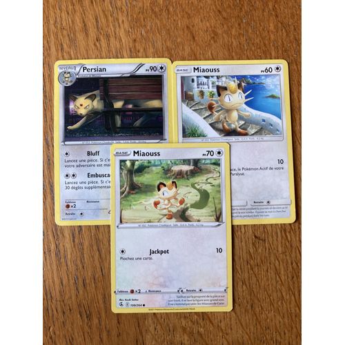 (2868) 2x Miaouss + Persian (Pokemon)