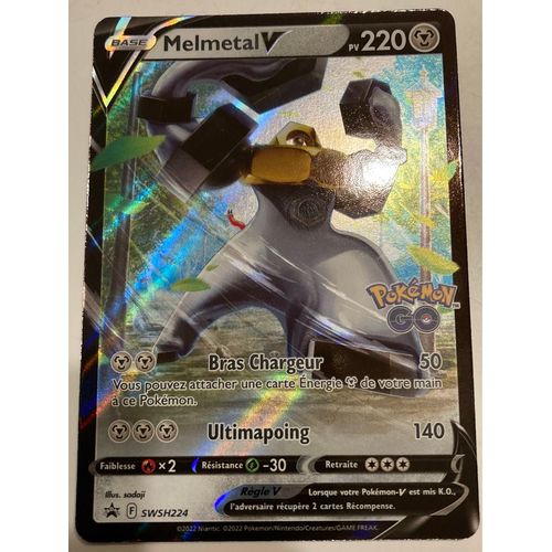 Melmetal V Swsh224 - Ultraboost X Epée Et Bouclier 10 5 Pokémon Go - Coffret De 10 Cartes Pokémon Françaises
