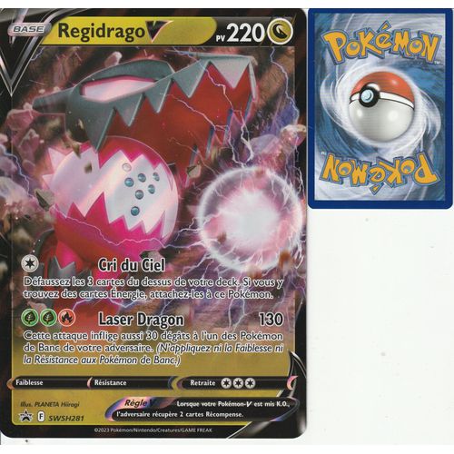 Carte Pokemon - Regidraco V - Jumbo - Swsh281 - Eb12,5 Zenith Supreme -