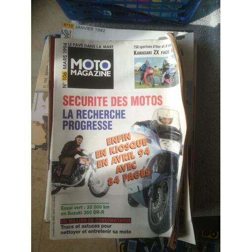 Moto Magazine 106 De 1994 Kawasaki Zx750,Zxr750