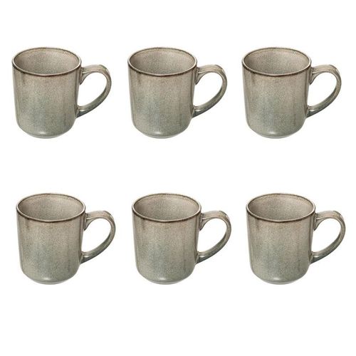 Lot De 6 Mugs "Terre Inconnue" 42cl Vert