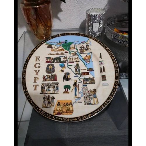 Assiette Porcelaine Egypte 