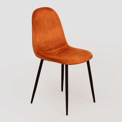 Pack 4 Chaises De Salle À Manger En Velours Glamm Noir