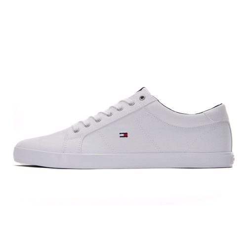 Tommy Hilfiger Iconic Long Sneaker Homme Baskets Décontracté Blanc - 46