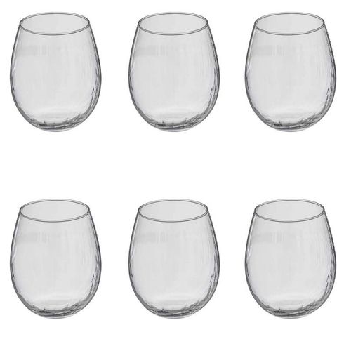 Lot De 6 Verres À Eau "Volta" 44cl Transparent
