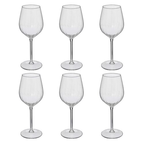 Lot De 6 Verres À Vin "Volta" 38cl Transparent