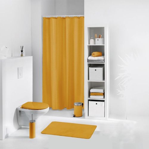 Rideau de Douche "Quartz" 180x200cm Ocre