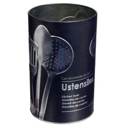 Pot À Ustensiles De Cuisine "Relief Ii" 17cm Noir